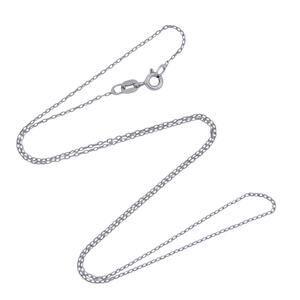 Estate Sterling Silver 925 Cable Link Chain Necklace 18"